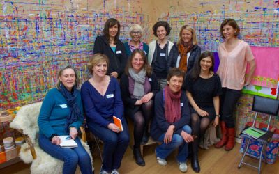 Créer un atelier: la force du réseau geste de peindre