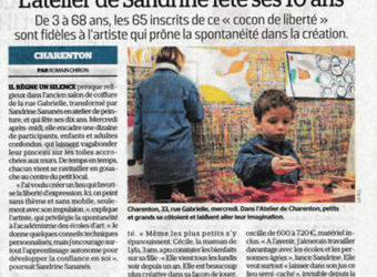 L’Atelier de Charenton dans « Le Parisien »